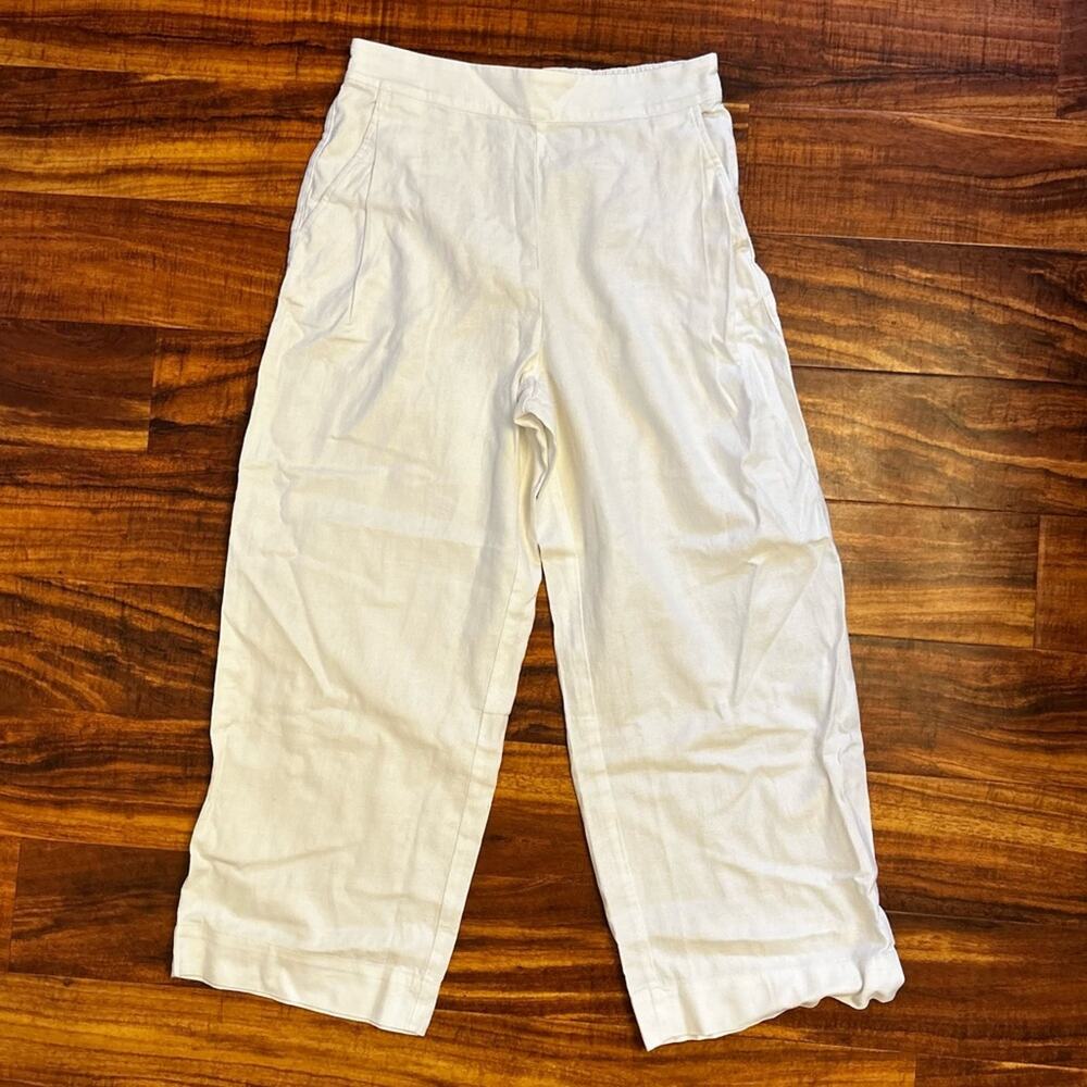 NWT Madewell Pull-On Straight Crop Pant in Eyelet White Size 8 - Picture 5 of 10